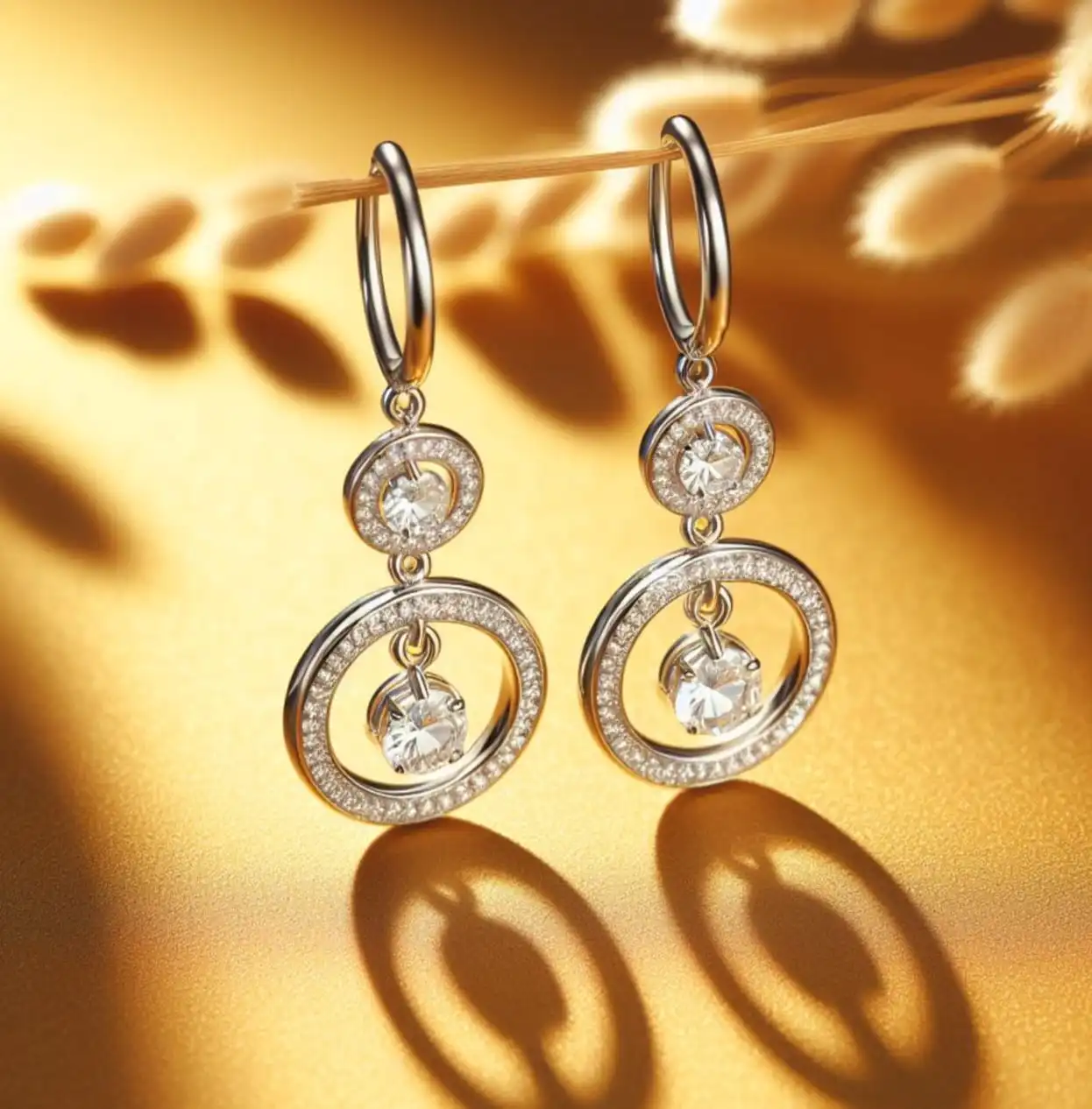 NHK Jewelry Silver Earrings for Windsor women